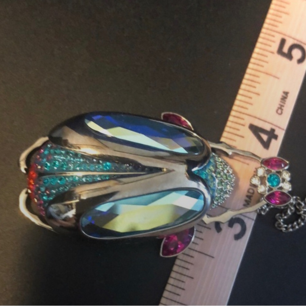 Very Rare Swarovski beetle necklace